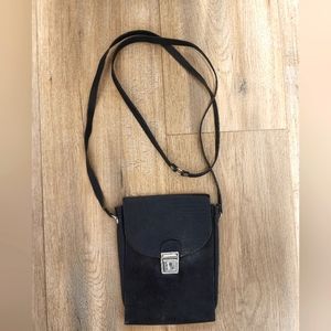 Black Genuine Leather Purse vintage